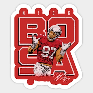 Nick Bosa San Francisco Shrugs Sticker